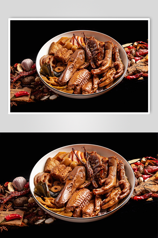 鸭货麻辣美食摄影图-众图网