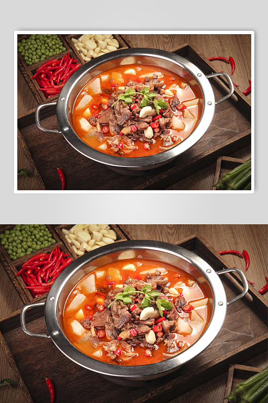 羊肉火锅美食摄影图-众图网