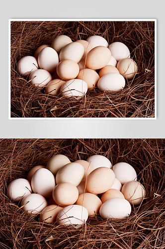 鸡蛋特写实拍摄影图