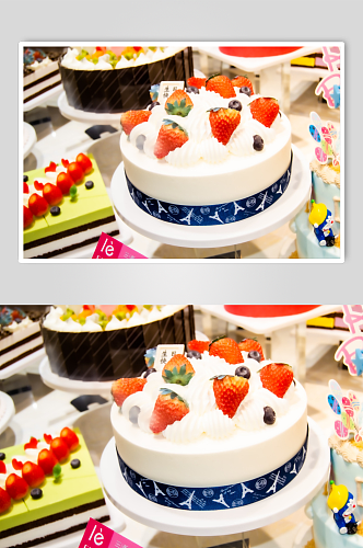 生日蛋糕款式摄影图