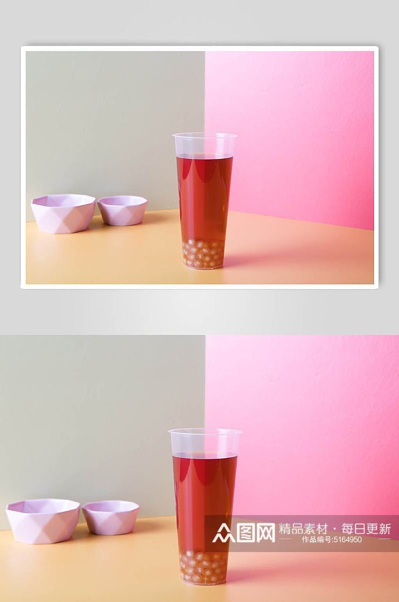 甜蜜奶茶摄影图片素材
