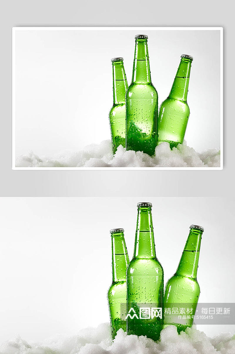 冰爽啤酒摄影图片素材