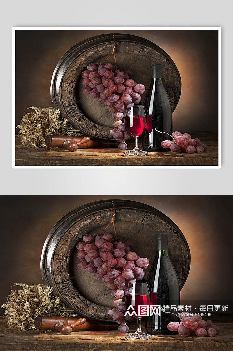 醇厚葡萄酒摄影图片素材