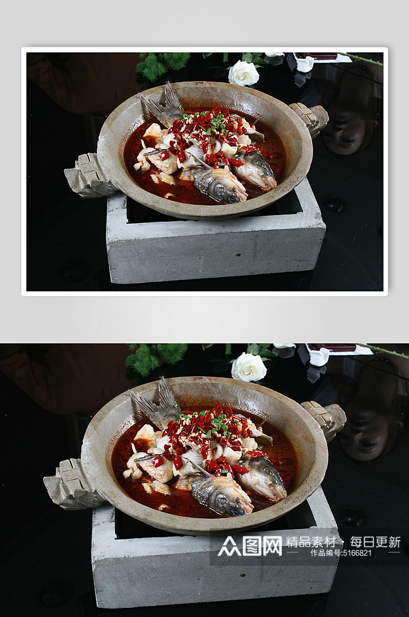 美味石锅鱼摄影图片素材