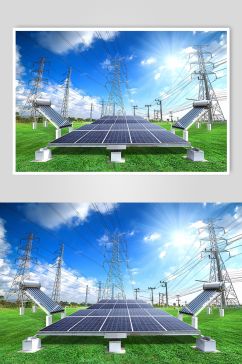 太阳能新能源摄影图片