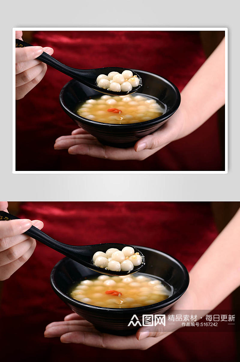甜味汤圆美食摄影图片素材