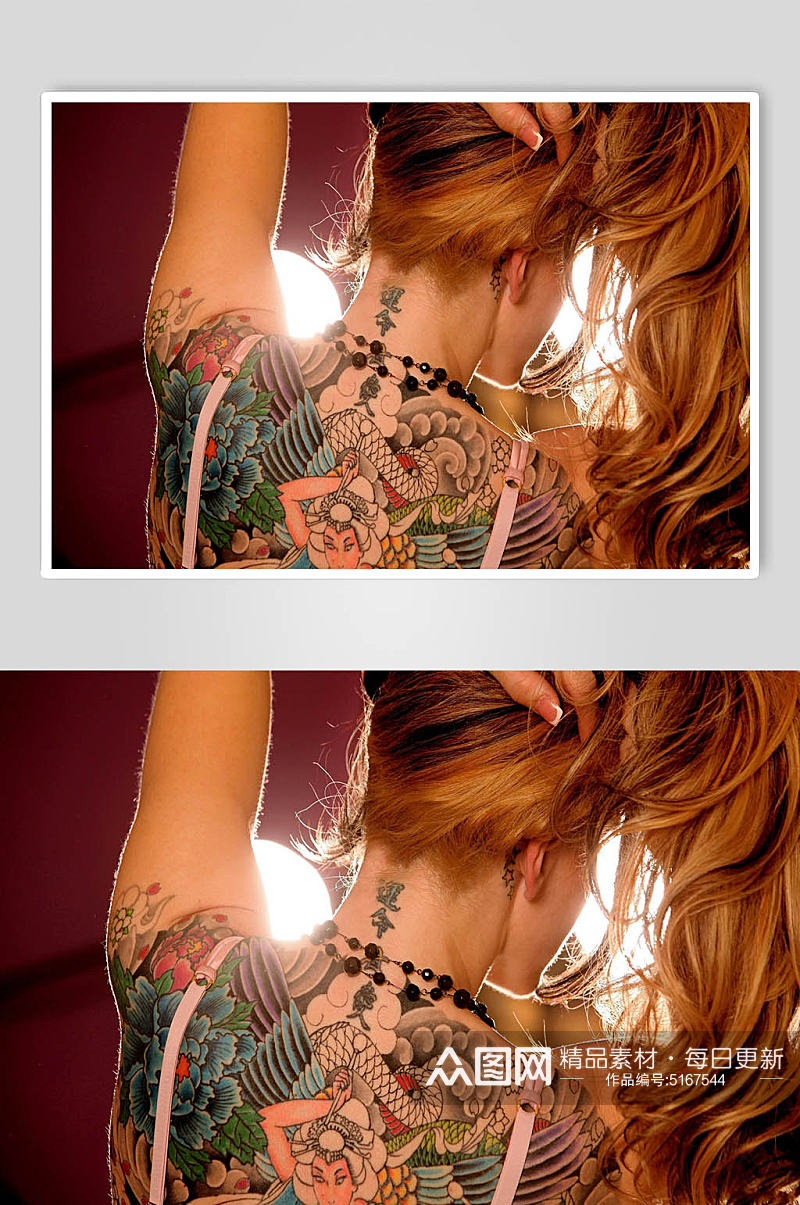 纹身刺青摄影图片素材