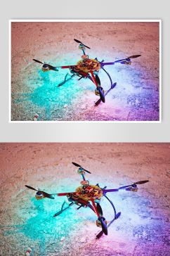 科幻无人机摄影图片