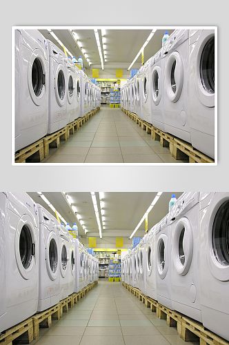 洗衣店洗衣机实拍图片