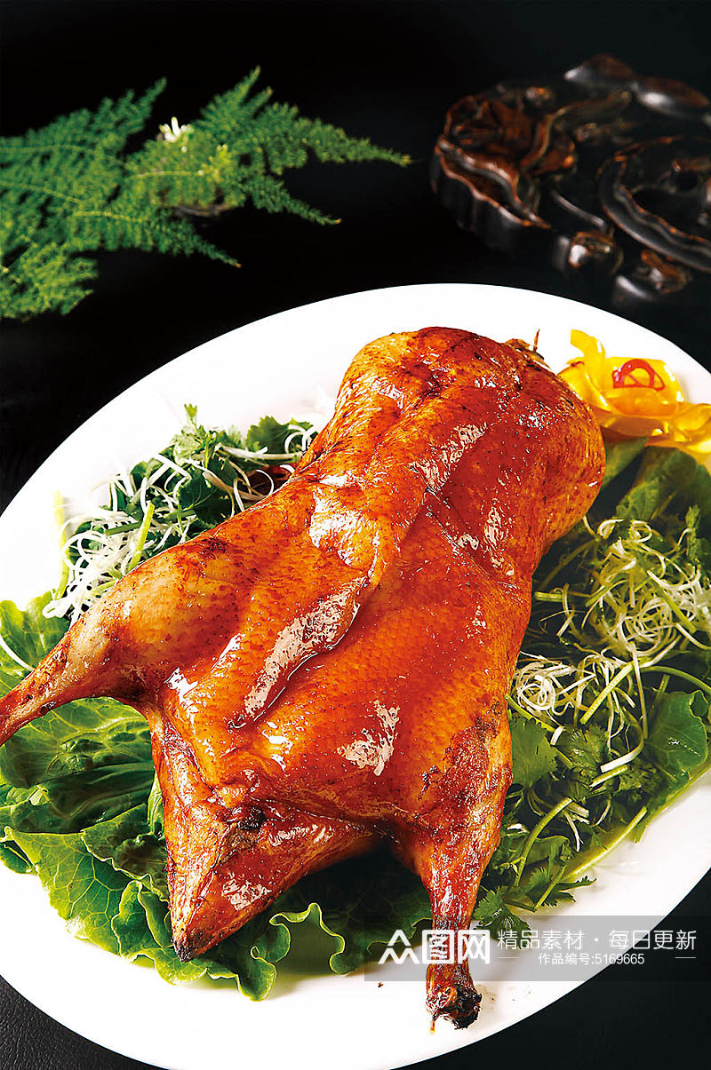 北京烤鸭美食图片素材