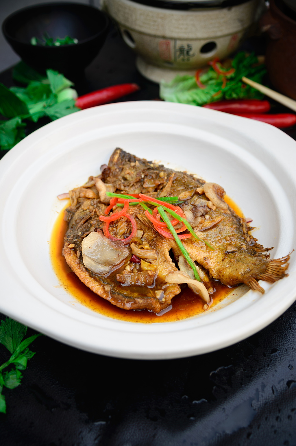 美食小吃臭桂鱼图片素材