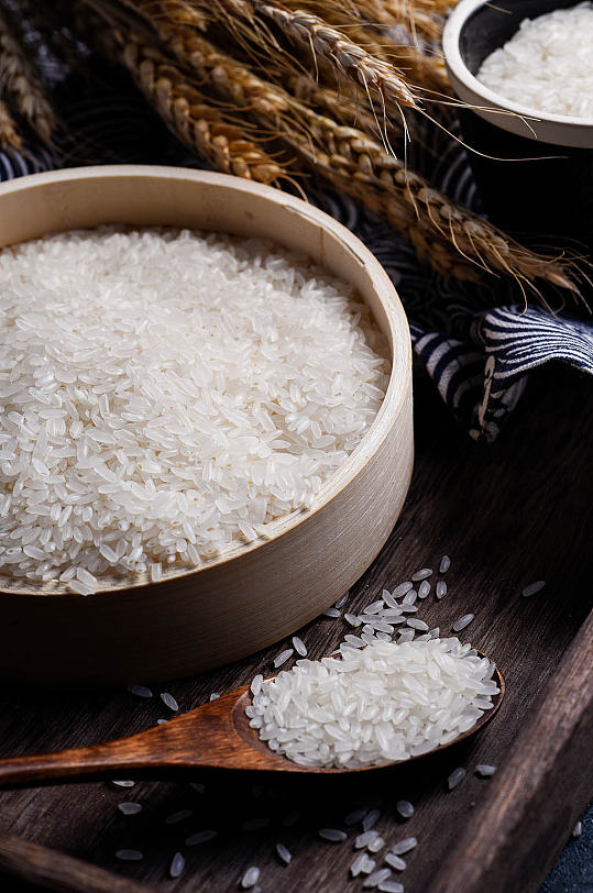 粮食食物大米摄影图片