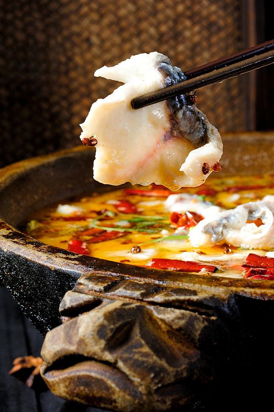 石锅鱼美食摄影图片