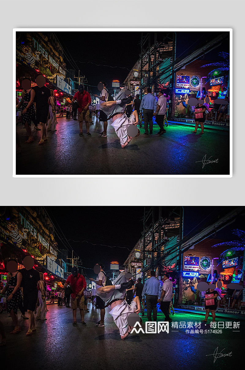 街舞人物实拍创意摄影图素材