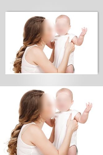 母婴人物创意摄影图片