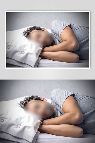 睡觉的人实拍摄影图片