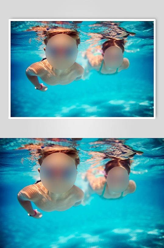 游泳的人实拍摄影图片