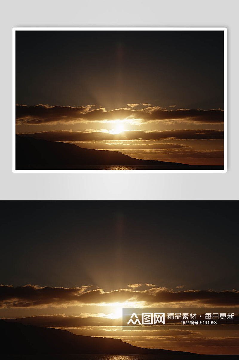 大自然美景夕阳落日图片素材