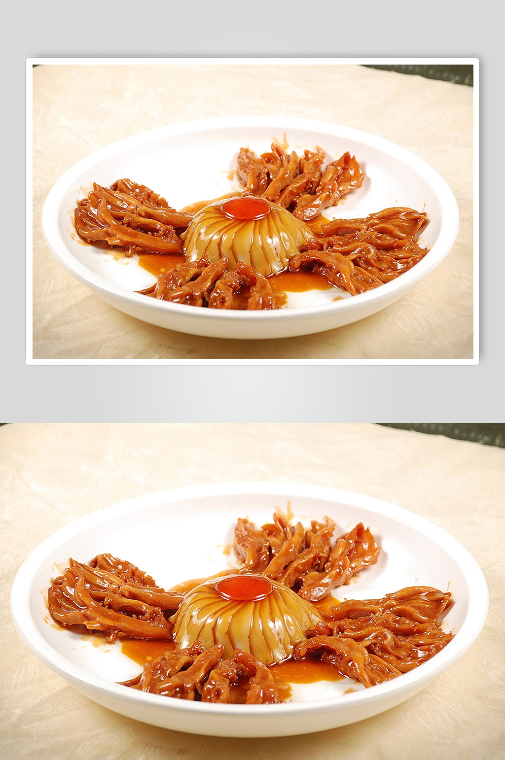 美味小吃鲍汁鲍菇鸭掌图片素材