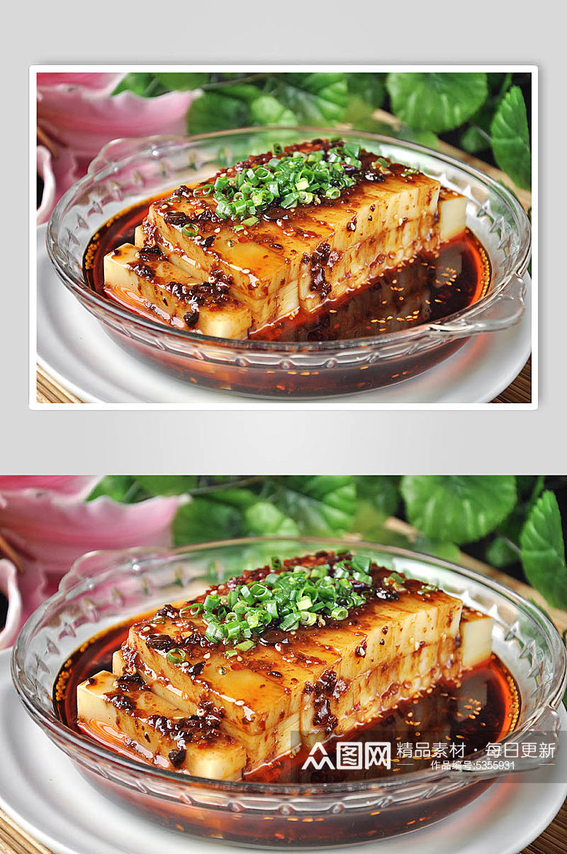 红油豆腐美食摄影图片素材