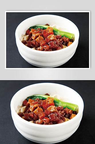台式卤肉饭美食摄影图片