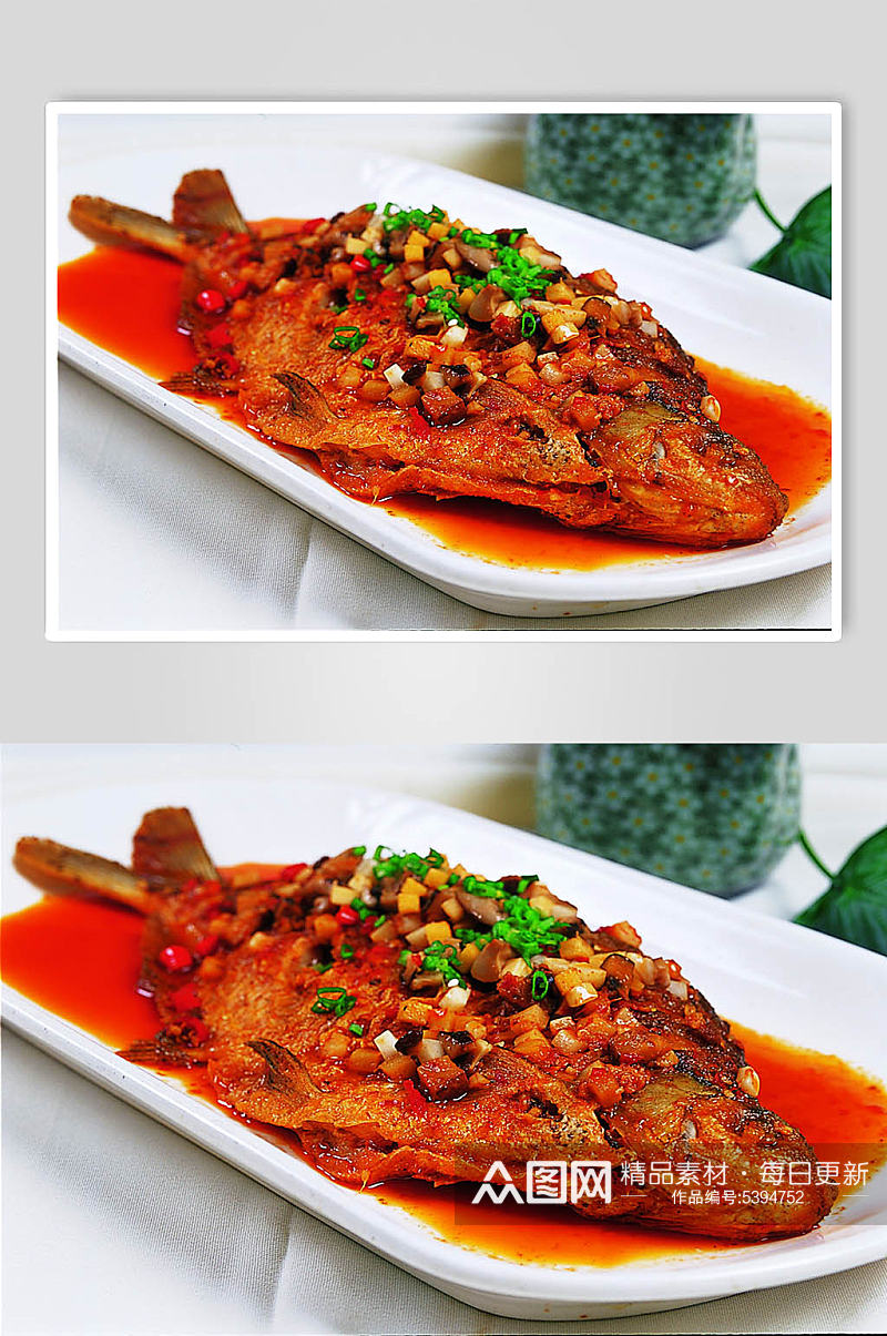 红烧鱼饭店美食摄影图片素材