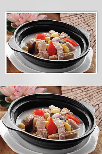 中式经典美食猪肚汤佳肴图片
