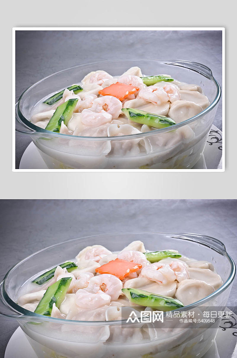 中式经典馄饨美食图片素材