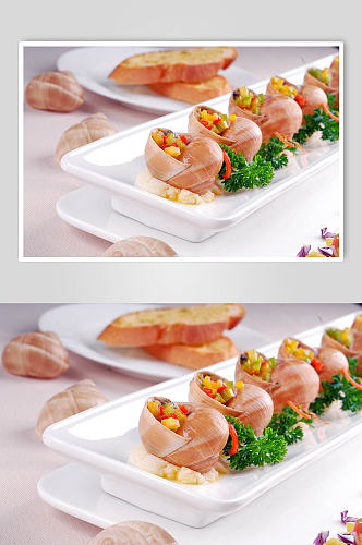海螺肉菜肴美食图片