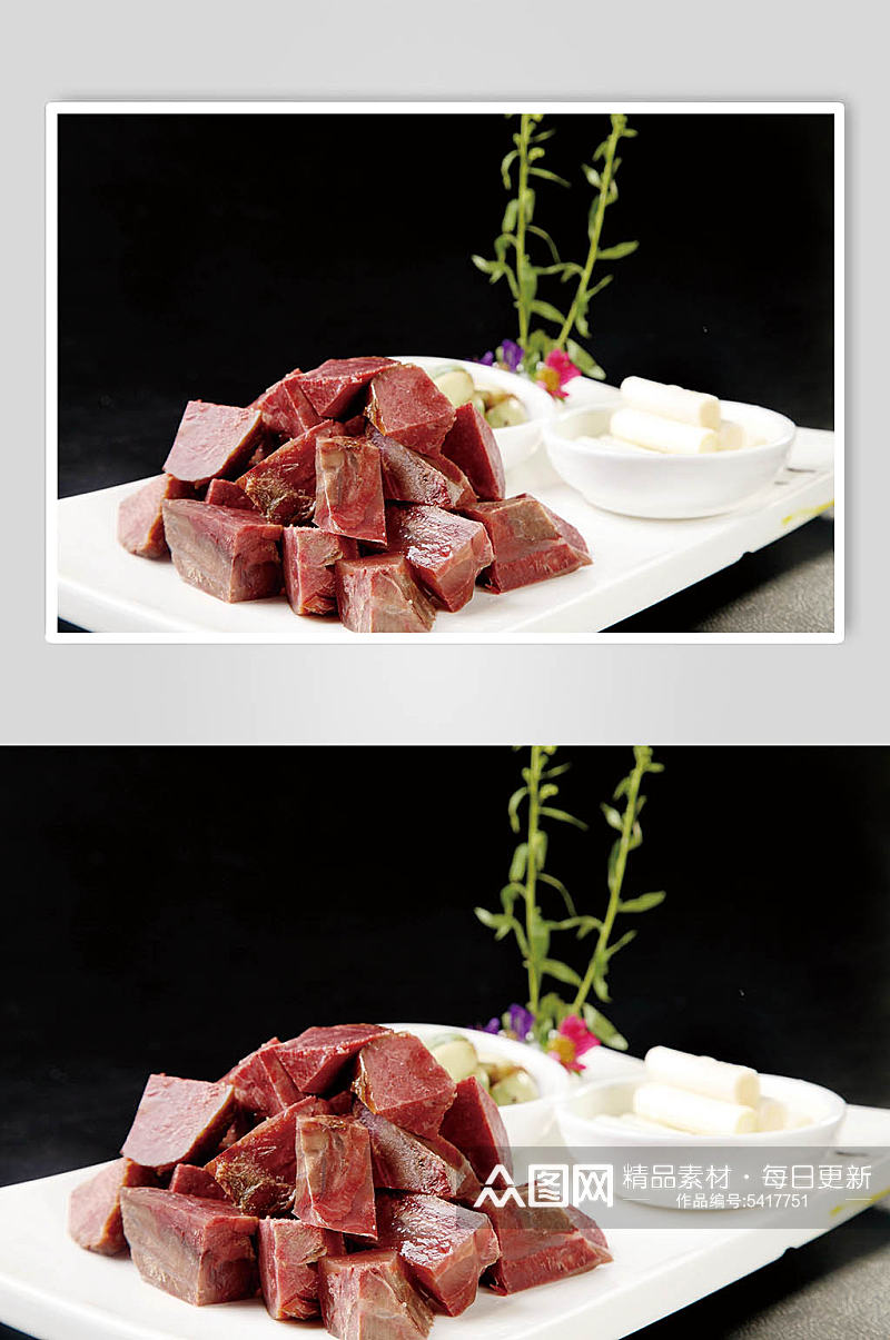 牛肉块美食摄影图片素材