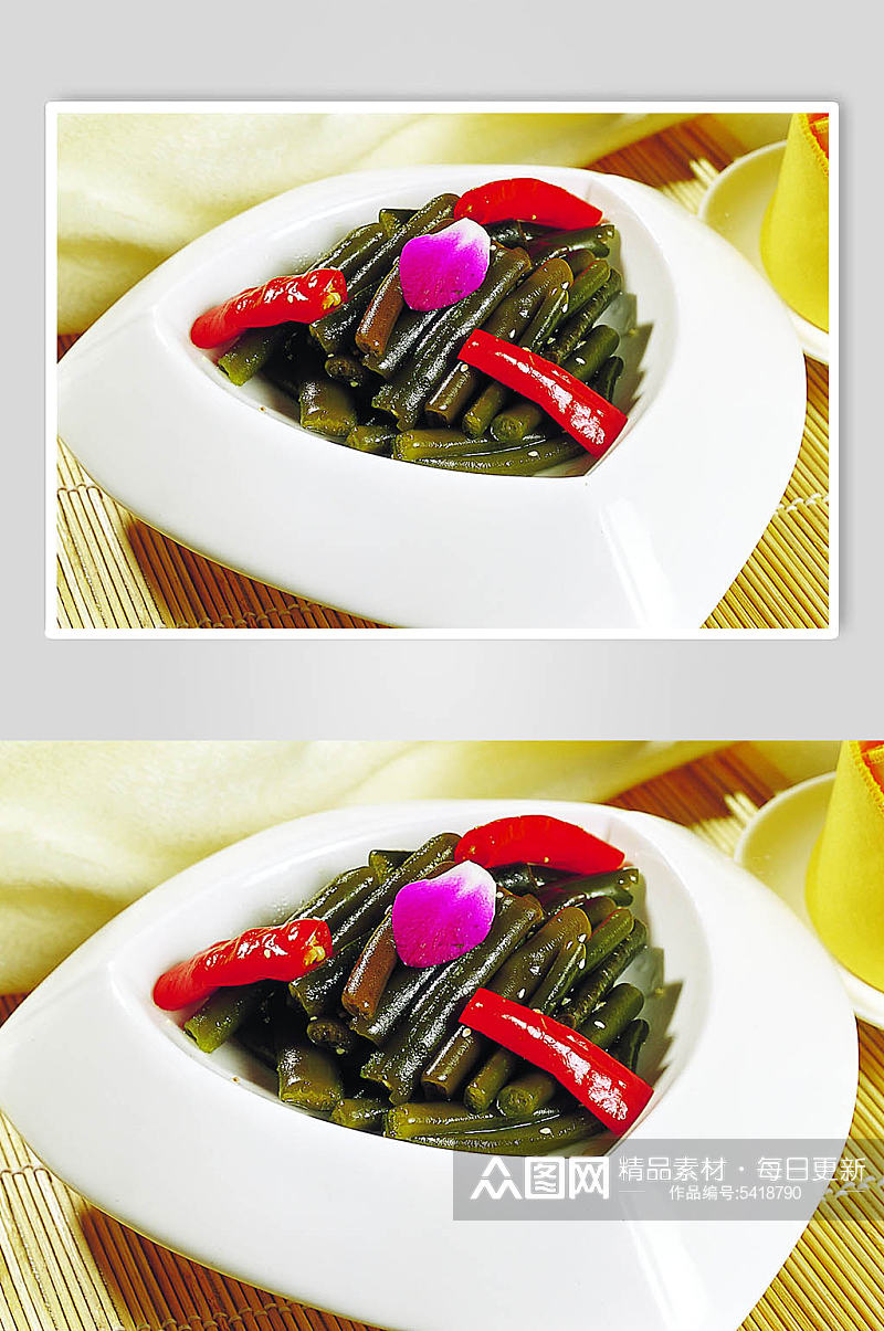 泡椒海笋美食摄影图片素材