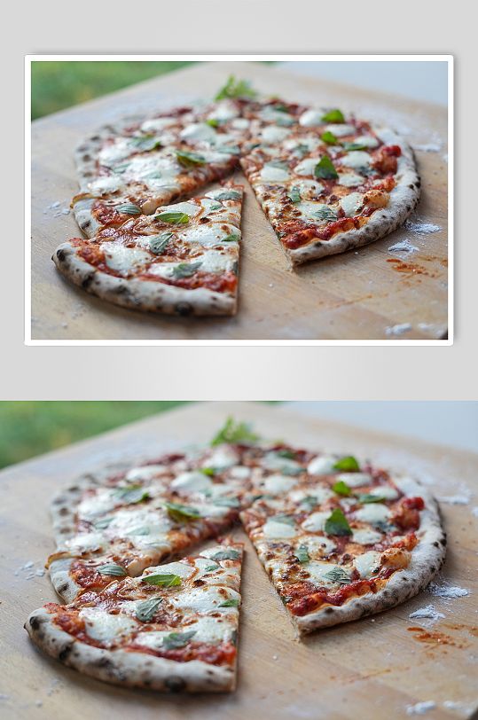 高清美味披萨食物摄影图