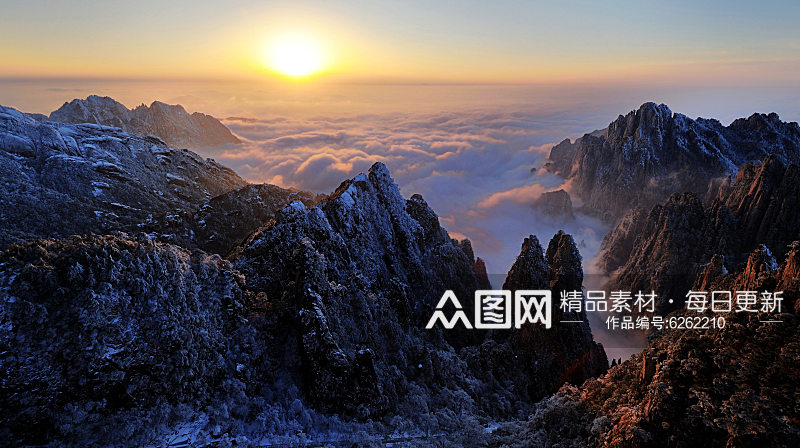 安徽黄山风景摄影图素材