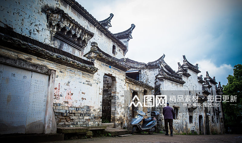 安徽宏村兰风景摄影图素材