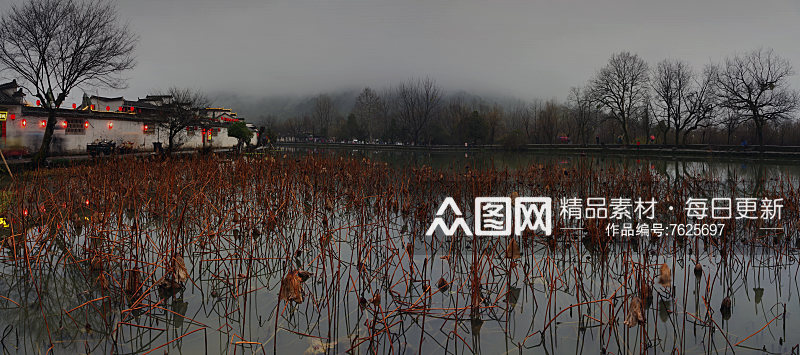 安徽宏村兰风景摄影图素材