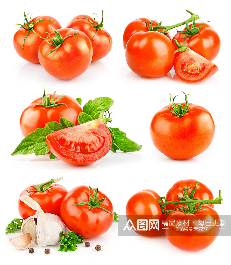 新鲜营养西红柿摄影图素材