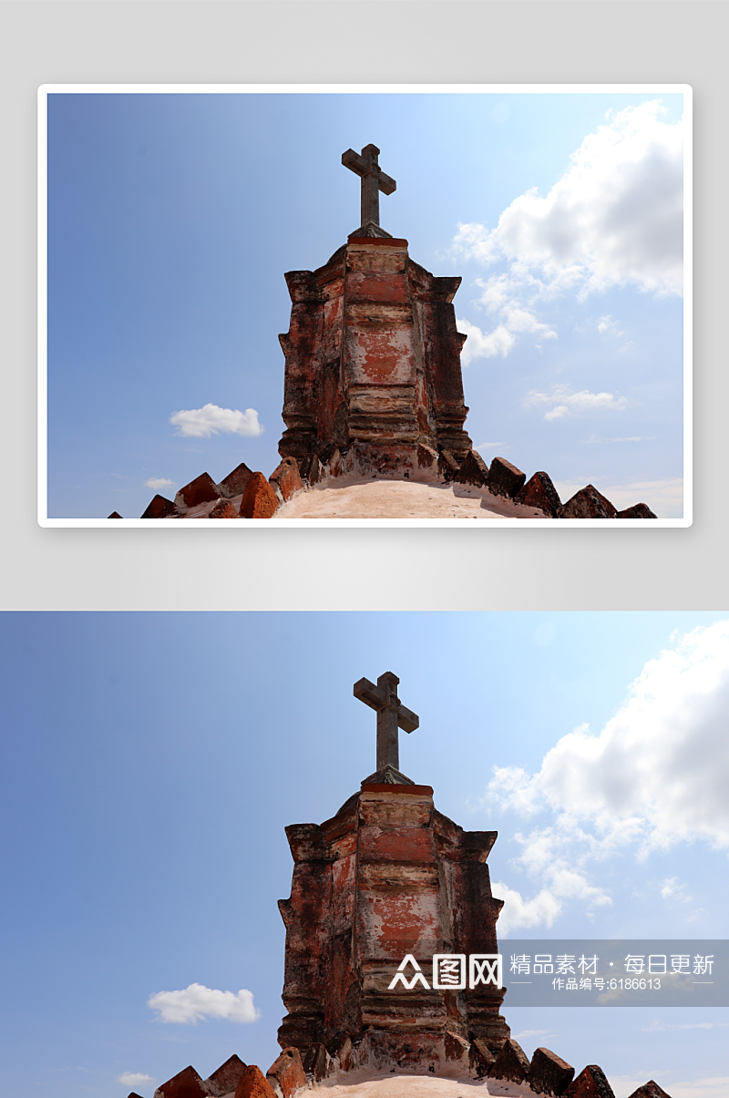 创意复古欧式教堂图片素材