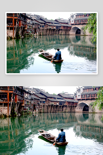 凤凰古城风景摄影图