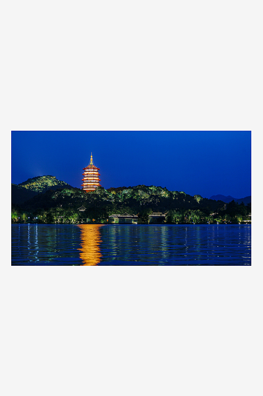 杭州西湖风景名胜摄影图