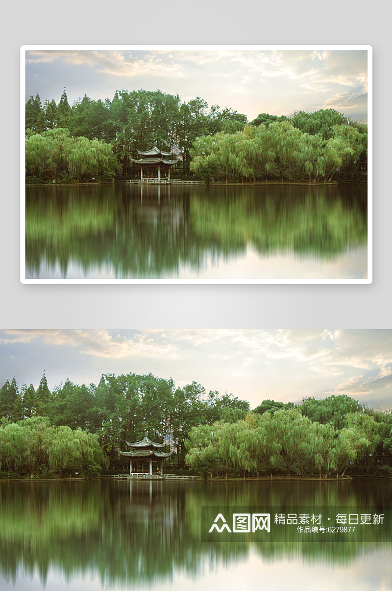 中式园林风景名胜摄影图素材