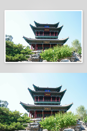 中国传统建筑风景摄影图