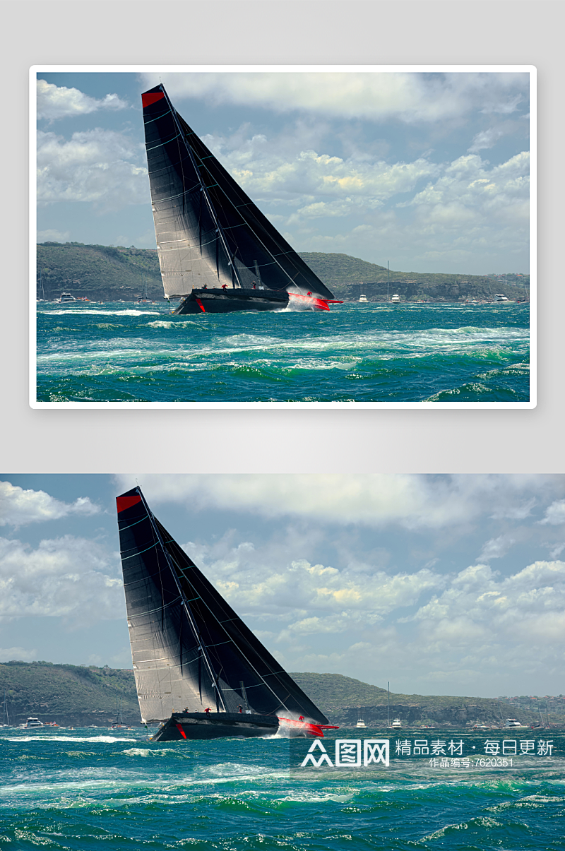 大气帆船游艇摄影图片素材