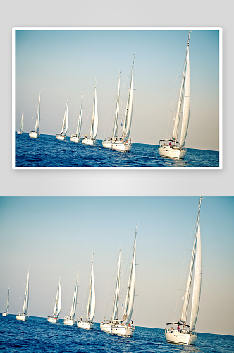 帆船游艇风景摄影图片
