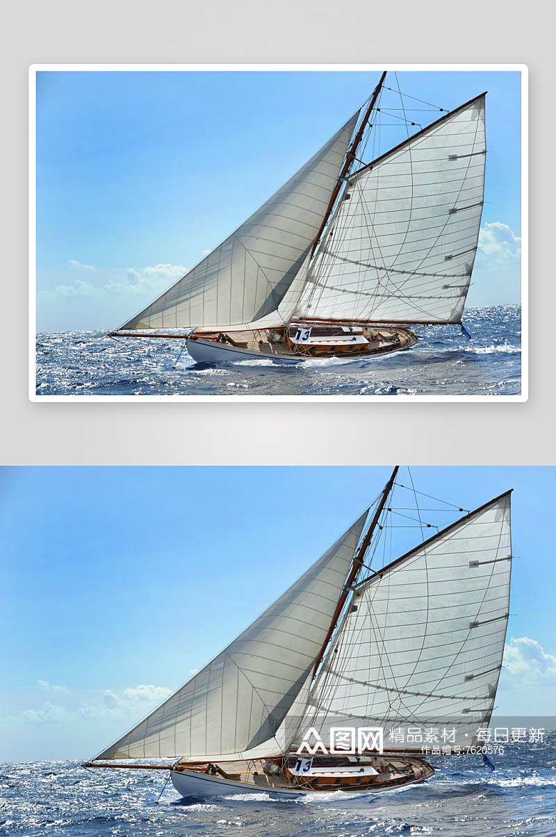 帆船游艇风景摄影图片素材
