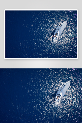 大气帆船游艇风景摄影图