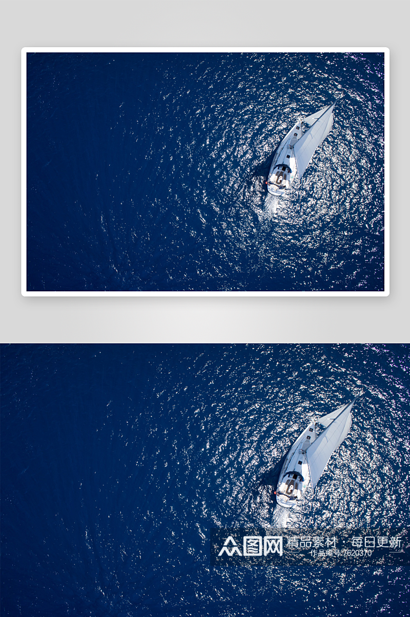 大气帆船游艇风景摄影图素材