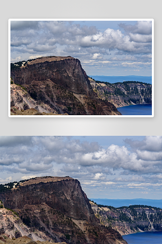 大气悬崖峭壁风景摄影图