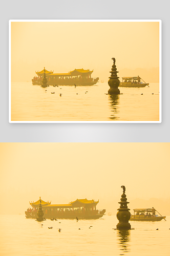 美丽杭州西湖风景摄影图片