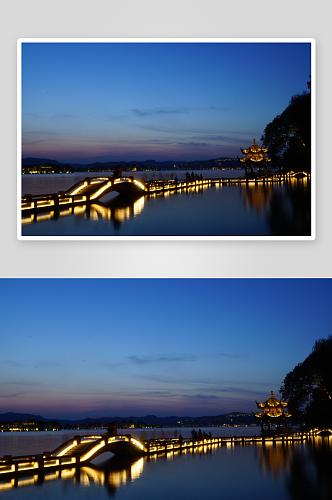 杭州西湖美景摄影图片