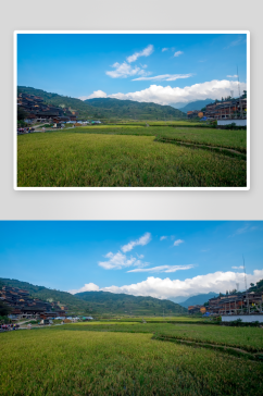美丽苗寨美景摄影图片
